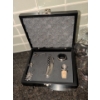Image 7 : Vinyard Variety Pack - Decorative Stonewear Pottery Stemware Aerator Vino Travel Kit Hole In One Sou