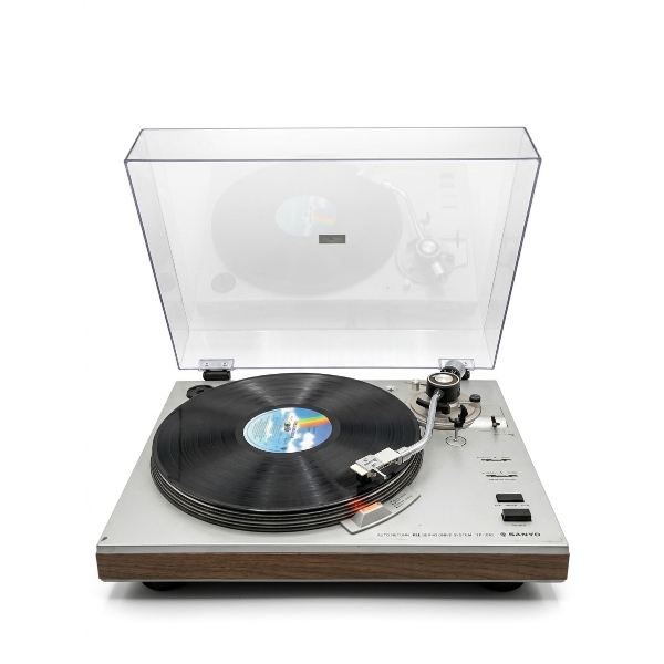 Working Vintage Sanyo Record Player TP 1010 Auto Return Turntable with PLL Servo Drive System
