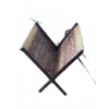 Image 5 : Bundle: Wicker Tree With Lights, Woven Magazine Rack, Metal Rack