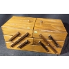 Image 1 : Expandable Wooden Sewing Box with 17-Inch Width