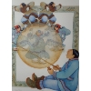 Image 3 : "Drum Song", Artist: Barbara Lavallee, 364/750, Offset Lithograph Framed Under Glass 22 x 25.5 