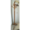 Image 3 : Oak Coat Tree - Spindle Style w/ Welcome Sign 71T