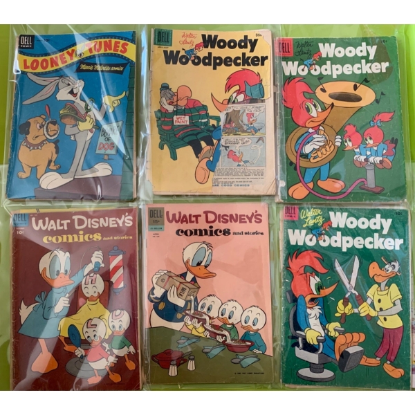 A Dozen Vintage Comics Woody Wood Pecker Disney & More