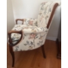 Image 3 : Floral Upholstered Wingback Arm Chair 34x33x40