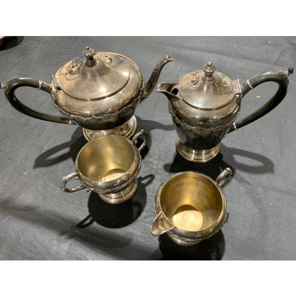 "Majestic Old English Reproduction" Silver Plated Tea Set