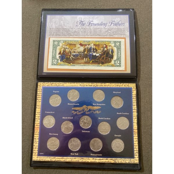 The Founding Fathers Coin and Currency Collectible Set