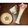 Image 3 : Vintage Items- Nesting Measuring Cups, Vase, Tea Cup & Yardley Box