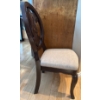 Image 5 : Stunning Mahogany 6 Piece Dining Table w/ Upholstered Seating & Glass Top 