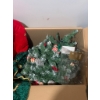 Image 7 : Vintage Black Wooden Trunk with Metal Hardware and Christmas Decor