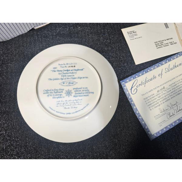 Charles Vickery "The Davy Crockett at Daybreak" W. S. George Decorative Plate