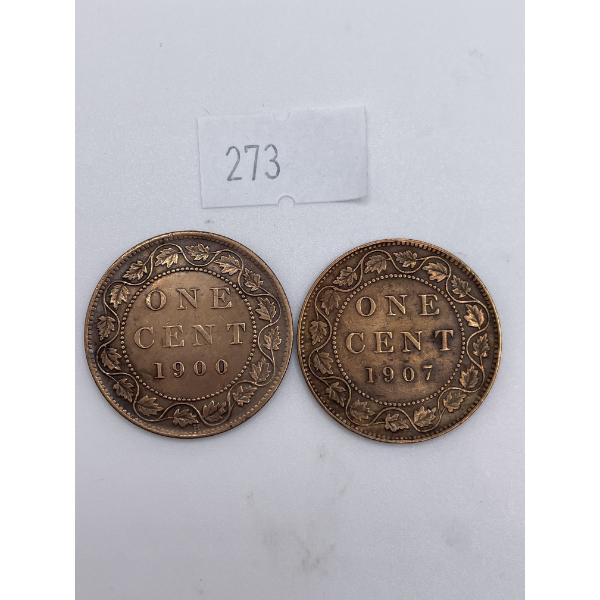 Canadian Large One Cents-1907, 1900