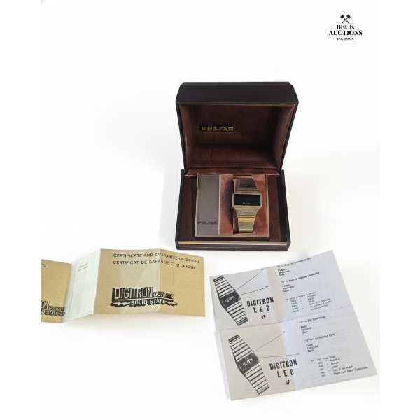 Vintage Pulsar Digitron LED Watch, A Highly Sought-After Collectible Item From The 1970s.