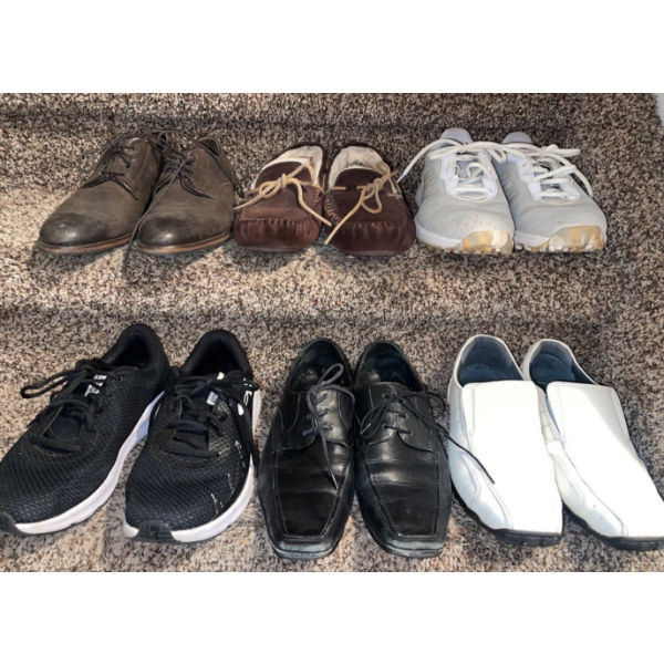Six Pairs Of Men's Shoes/Runners/Dress Shoes  Size 7-8