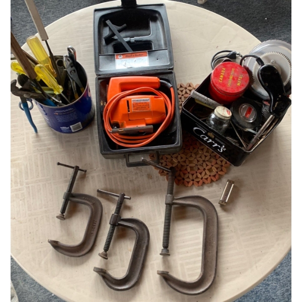 Assorted Tool Haul Soldering Iron Flux Pliers & More