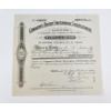 Image 1 : Historical Share Certificate For Cawdery's Patent Switchback Steeplechase Limited, Dated Dec 9, 1896