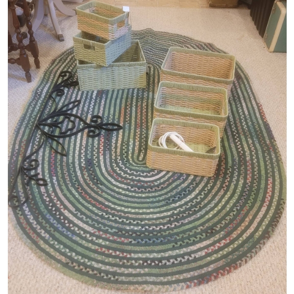 Capel Dresden Rug, Dwell Studio Baskets, Wall Décor