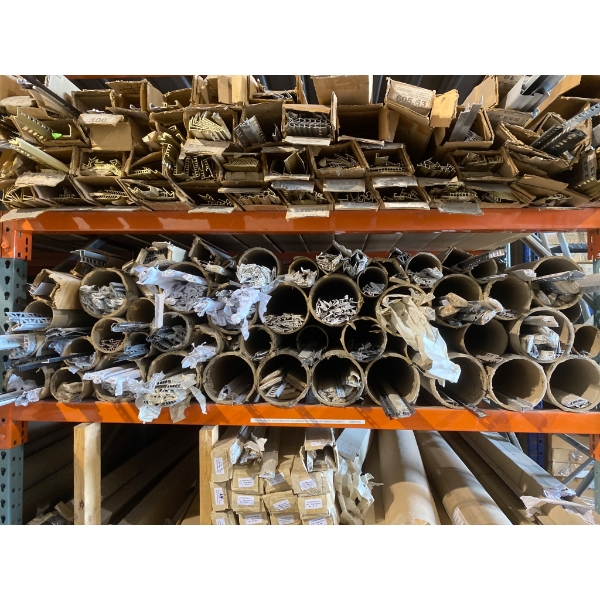 Aluminum and PVC Extrusions, Assorted Profiles and Sizes