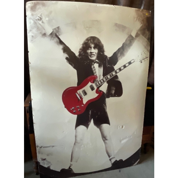 7 ft. Tall Angus Young Billboard / Sign in his School boy Uniform