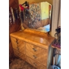Image 1 : Tigerwood Dresser With Mirror. Handmade Beautifully Crafted H65" L49" D18" Matches Bedroom Set 