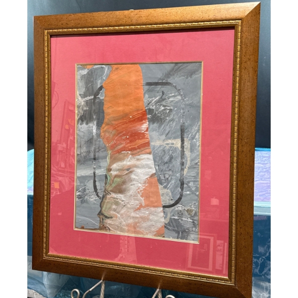 1988 Authentic Sky Jones Original Acrylic Abstract Piece 34Wx40H