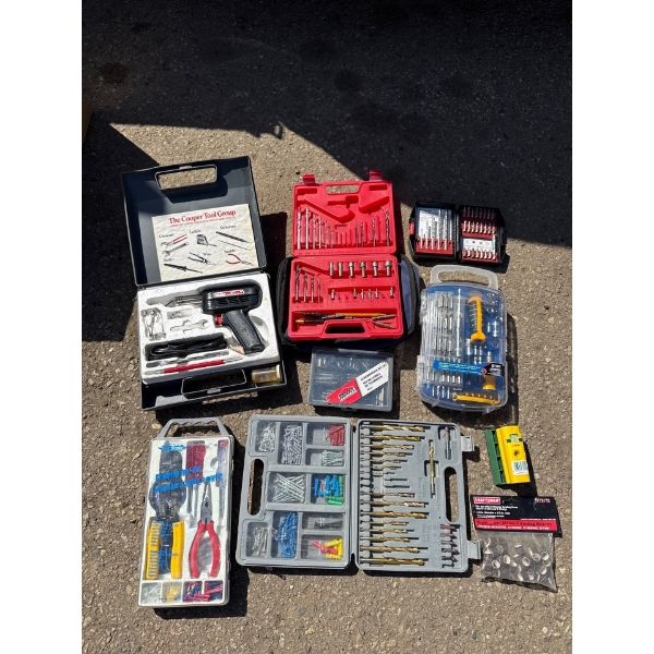 Soldering kit, drill bits, screwdriver set and more