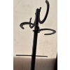 Image 2 : Unique Western Horse Shoe Coat Rack - Iron 6ft Tall