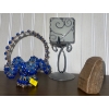 Image 6 : Multi Purpose Shelf w/ Resin Panda Figurine & Cottage Rattan Art  36x17x30