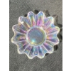 Image 5 : Iridescent Glass Serving Trays and Flower-Shaped Dishes Set