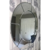 Image 2 : Circular Decorative Wall Mirror 32D Slight Etching See Photo