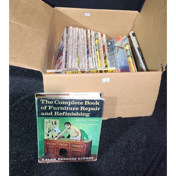 "The Comp. Book of Furn. Repair and Refinishing", Vintage Popular Science/ Mechanics, Auto magazines