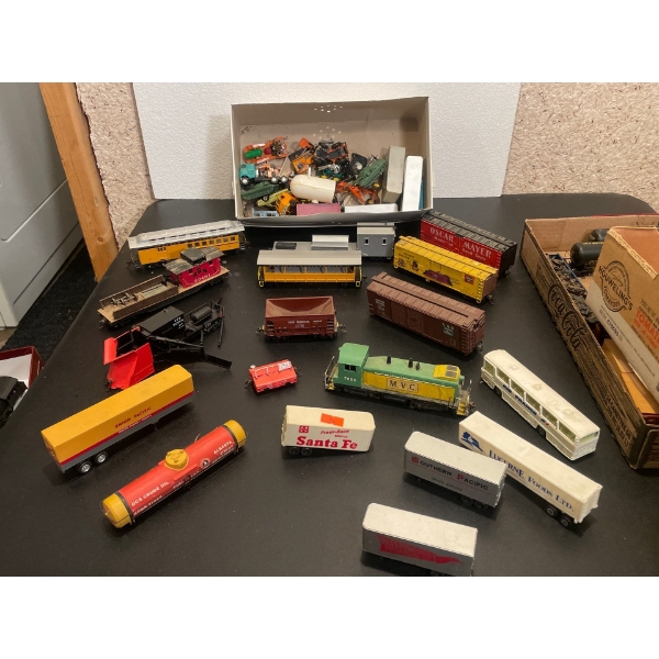 Assorted Dinkie Cars - Train Cars - Construction Vehicles & More