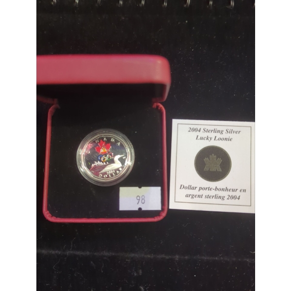RCM 2004 Lucky Loonie Sterling Silver 9.25 Coin 7g