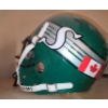 Image 3 : Vintage Football Helmets Including: Saskatchewan Roughriders- Adams and Riddell Helmet 