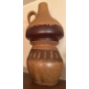 Image 1 : W. Germany's Mid Century Fat Lava Pottery - 2 Vessels Stacked 10"Tall