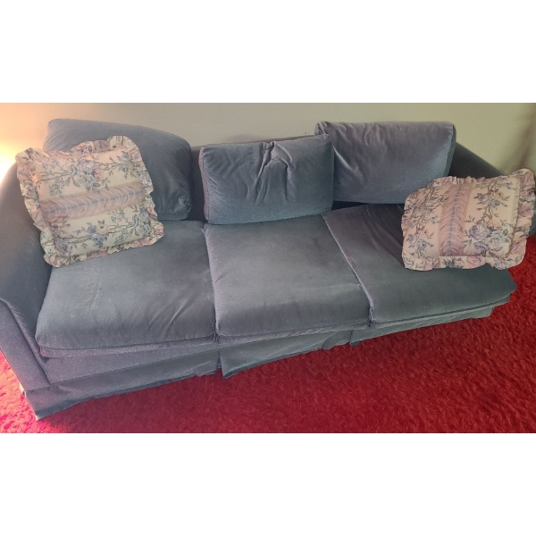 3 Seat Couch 84 W, 35 D, 24 T w/ Pullout Bed (Mattress 59 W ,70 D)