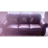 Image 1 : Natuzzi Three-Seater Leather Sofa with Rolled Arms