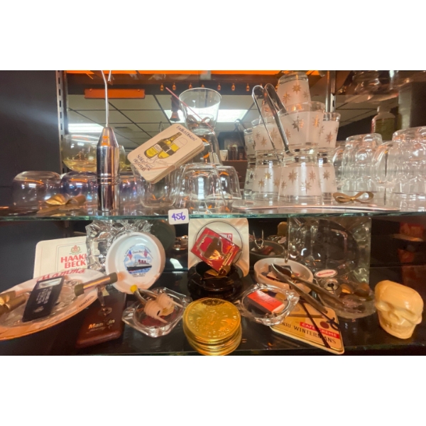 Decorative Rocks Glasses w/ Ashtray Collection & More
