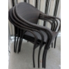 Image 1 : 4 Rattan Armchairs w/ Stone Tiled Table & 6 ft Tall Metal Plant Hanger 