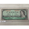 Image 1 : Canadian 1954 Modified Portrait $1.00 Bill Prefix: *C/F
