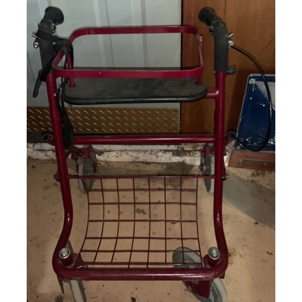 Red Mobility Walker 