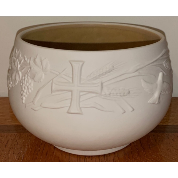 Lladro Porcelain Religious Bowl 6W