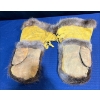 Image 2 : Hand Crafted Mitts made of Beaver and Deer with Beadwork