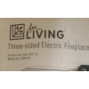 Image 4 : For Living Model SP6143 Three Sided Electric Fireplace  24 W, 14 D, 25 T w/ remote 