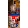 Image 1 : 1994 Pepsi-Cola Collectible Popcorn Tin & Advertising Motif Drinking Glasses