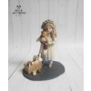 Image 8 : Two Large Plush Bears Are Wearing Matching Plaid Outfits , 
1983 Frances Hook Ceramic Figurine “He L
