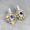 Image 2 : $6,440 Appr - 4.64 G Cert. Silver Sapphire Gemstone Earring