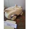 Image 1 : Sadler Vintage Pale Yellow Roadster Teapot 9 w, 4 1/2 h, 4 d