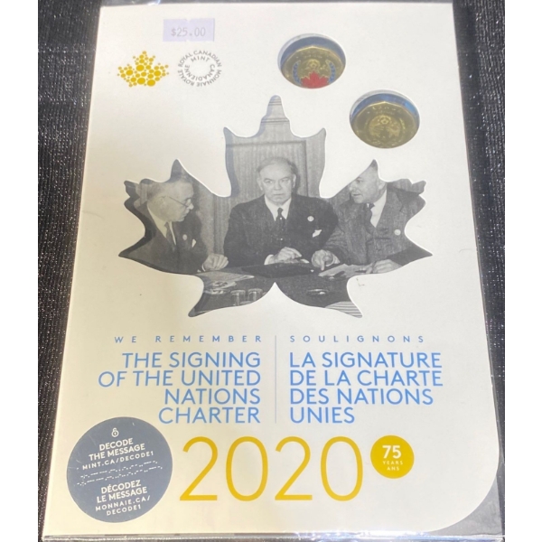 2020 75th Anniversary of the Signing of the United Nations Charter Collector Keepsake