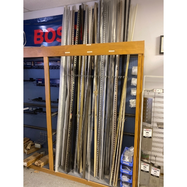 Metal and Plastic Trim Pieces with Hardware