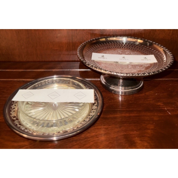 Birks Sterling Circular Butter Dish & Serving Pedestal 71g